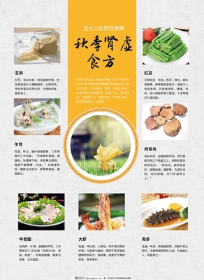 家常饮食巧搭配 补肾养生益身心
